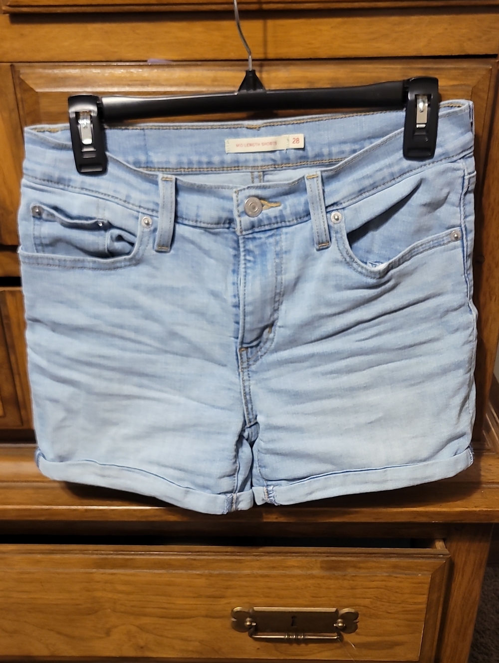 Levi's Light Blue Denim Women's Shorts